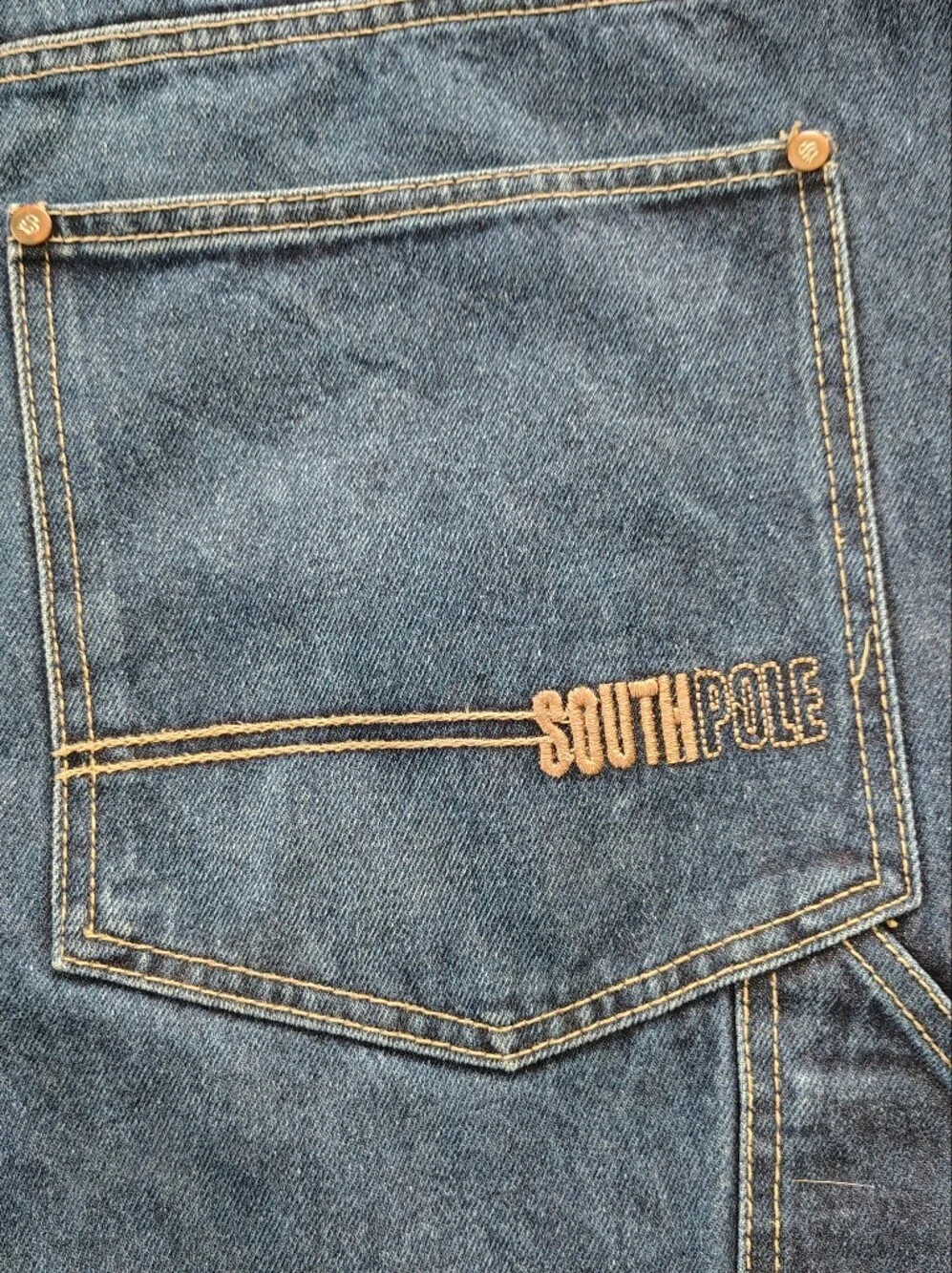 South Pole Men's Dark Blue Denim Jeans Size 38